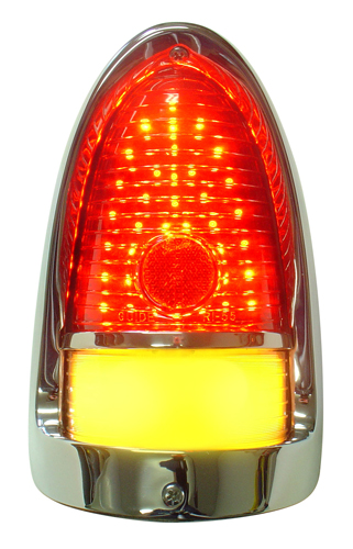 1955 Tri-Five - 4 Panel Sequential LED Taillight Kit w/Amber Turn